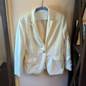 H&M cream blazer size 14